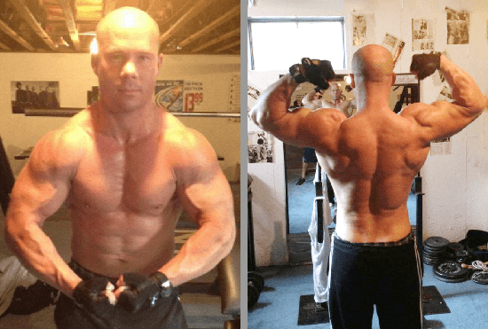 Natural muscle building results by Brett