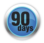 MuscleNOW 90 day unconditional money back guarantee logo